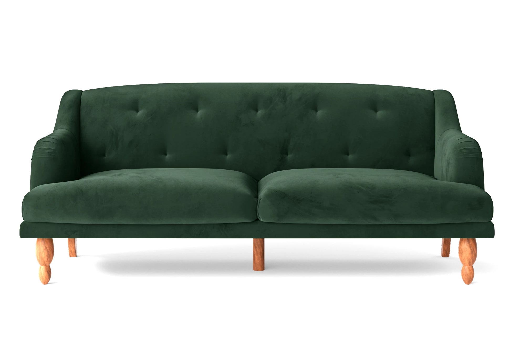 Burlington 4 Seater Sofa Green Velvet