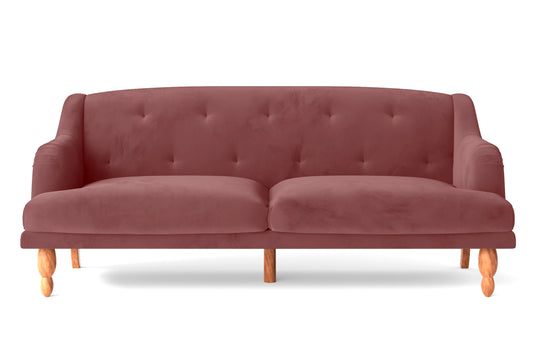 Burlington 4 Seater Sofa Pink Velvet