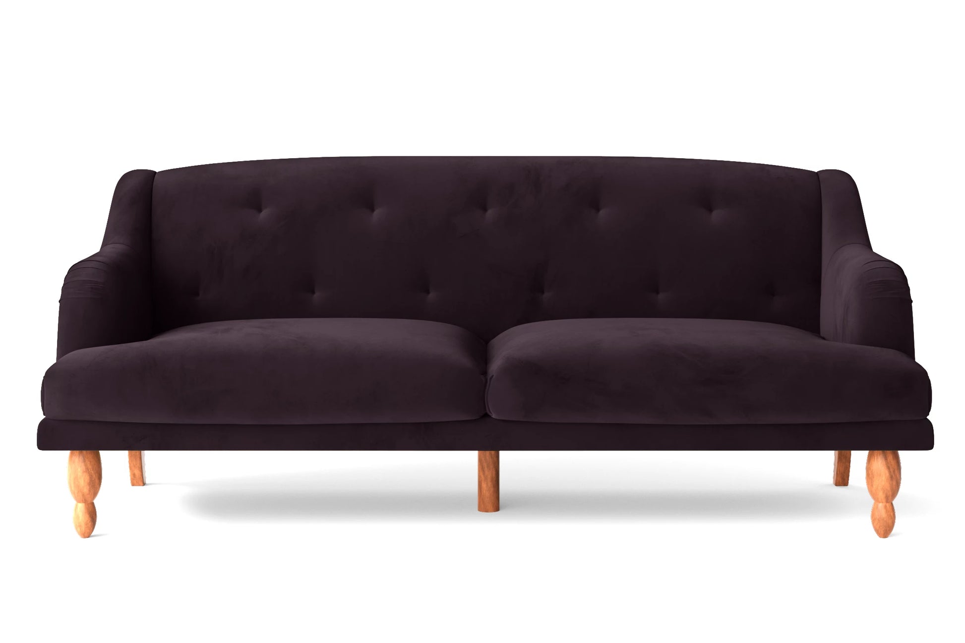 Burlington 4 Seater Sofa Purple Velvet