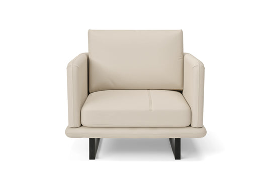 Calabria Armchair Cream Leather