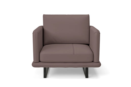 Calabria Armchair Rose Taupe Leather