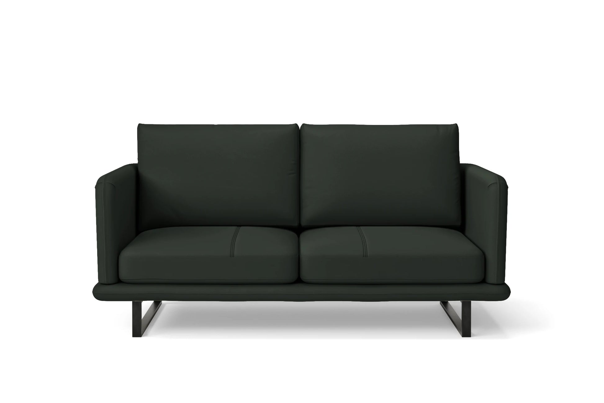 Calabria 2 Seater Sofa Green Leather