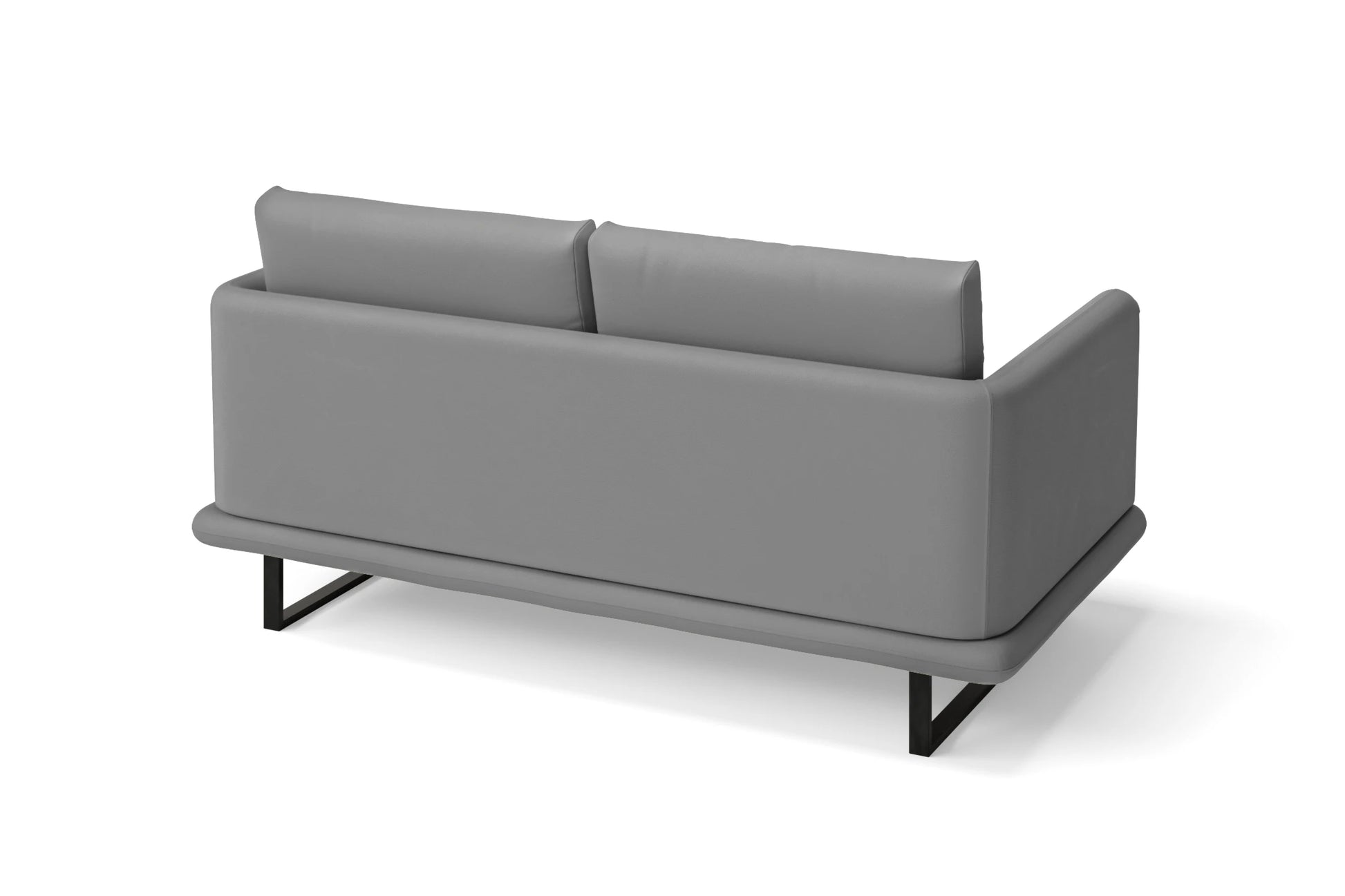 Calabria 2 Seater Sofa Grey Leather