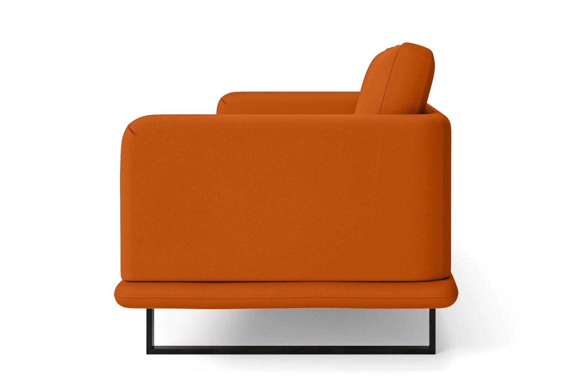 Calabria 2 Seater Sofa Orange Leather