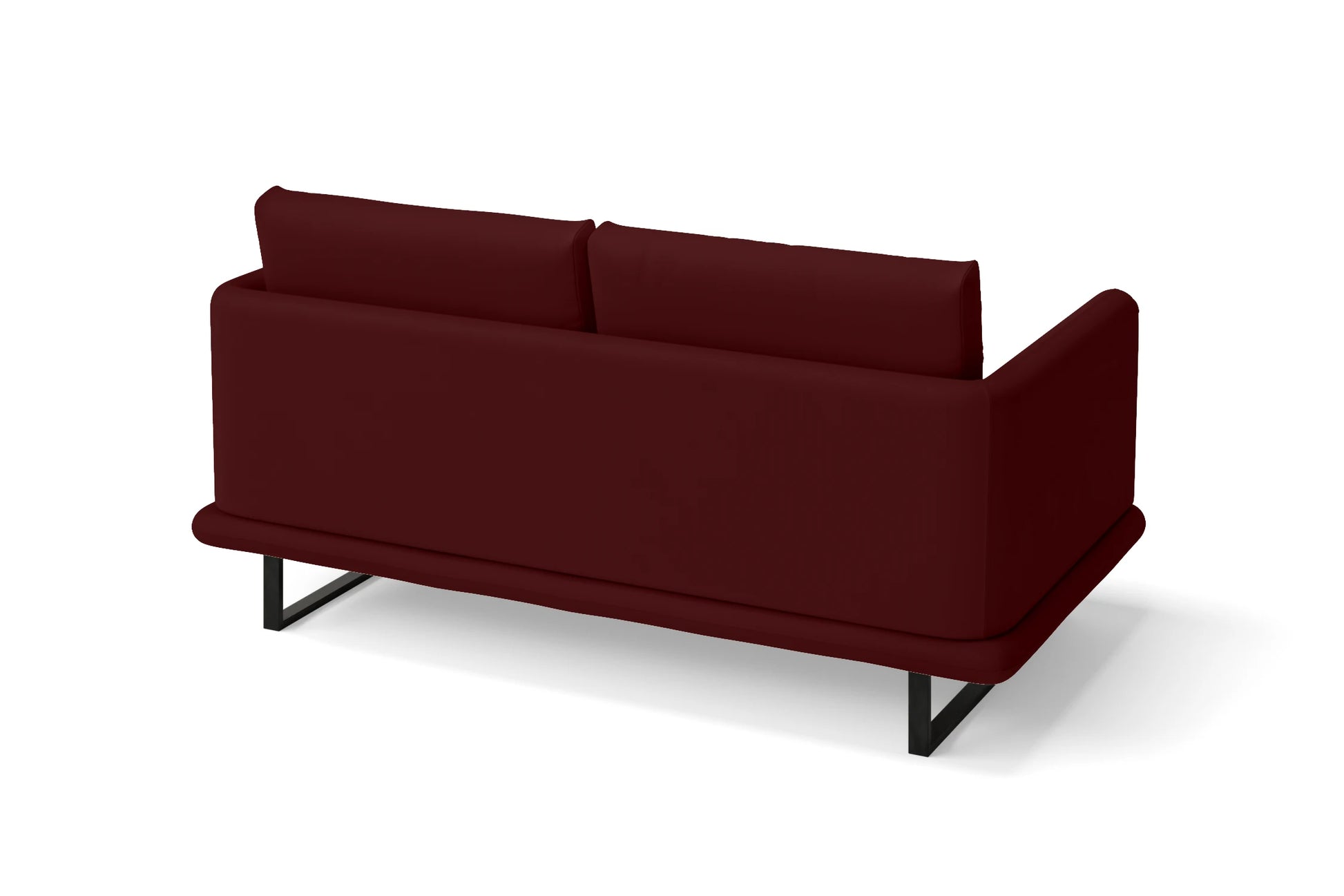 Calabria 2 Seater Sofa Red Leather