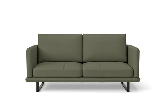 Calabria 2 Seater Sofa Sage Leather