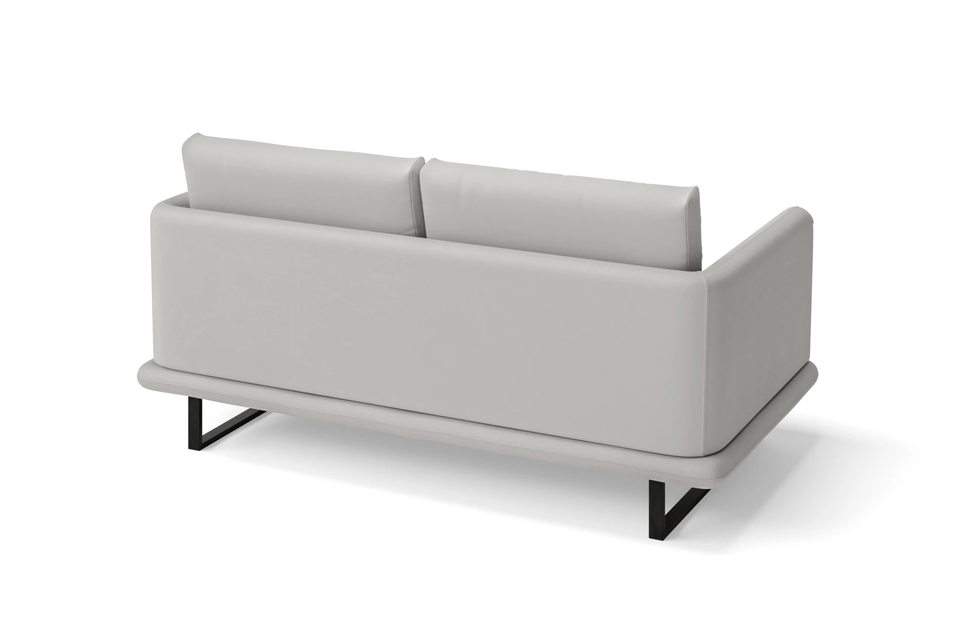 Calabria 2 Seater Sofa White Leather