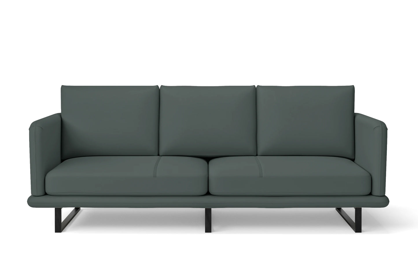 Calabria 3 Seater Sofa Dusky Turquoise Leather