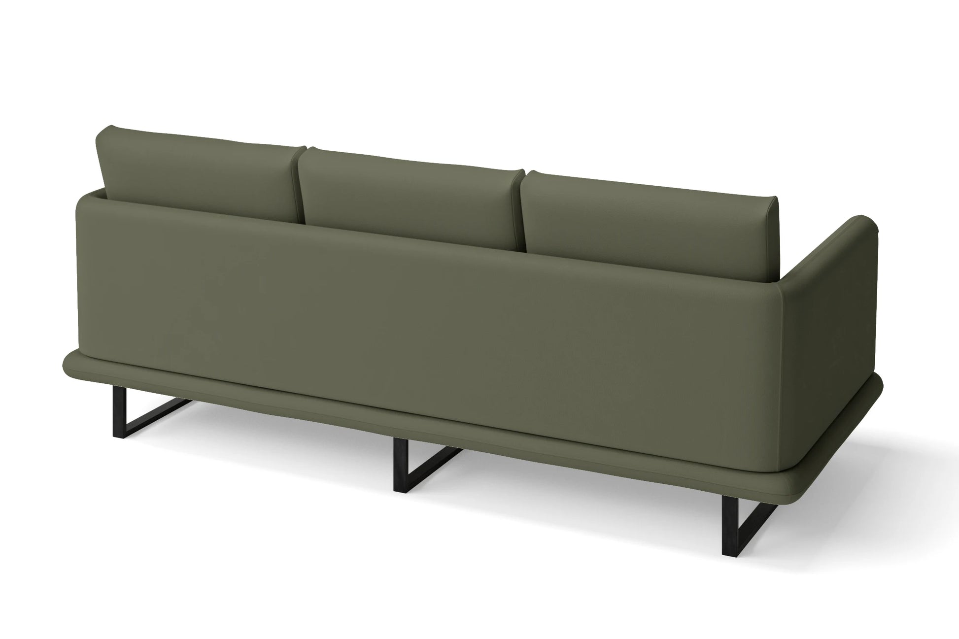 Calabria 3 Seater Sofa Sage Leather