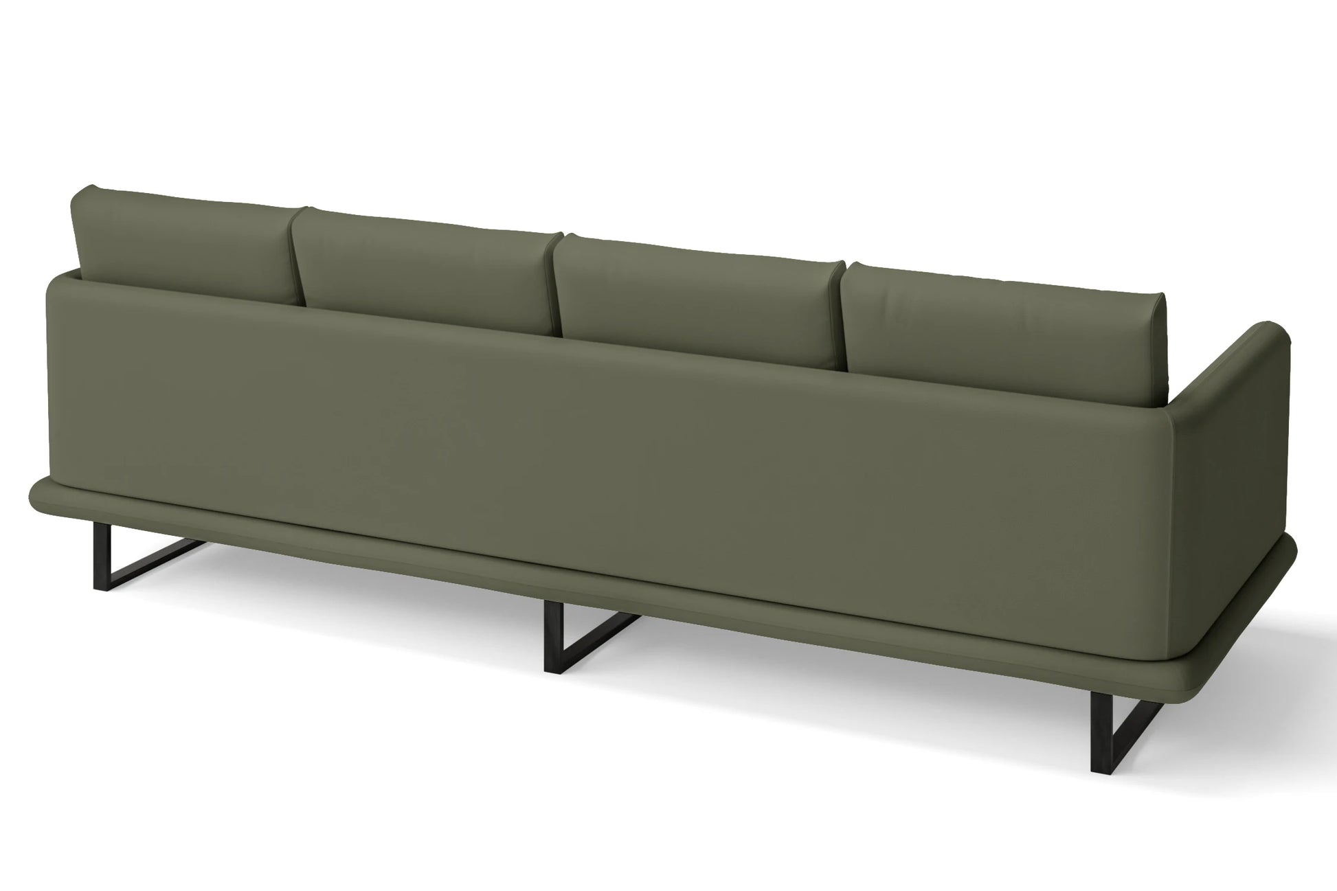 Calabria 4 Seater Sofa Sage Leather