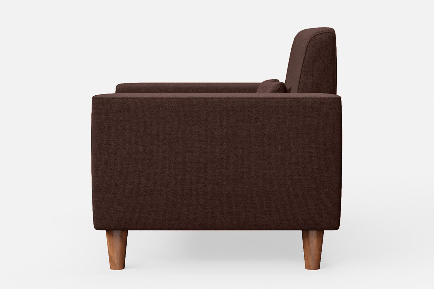 Campania Armchair Coffee Brown Linen Fabric