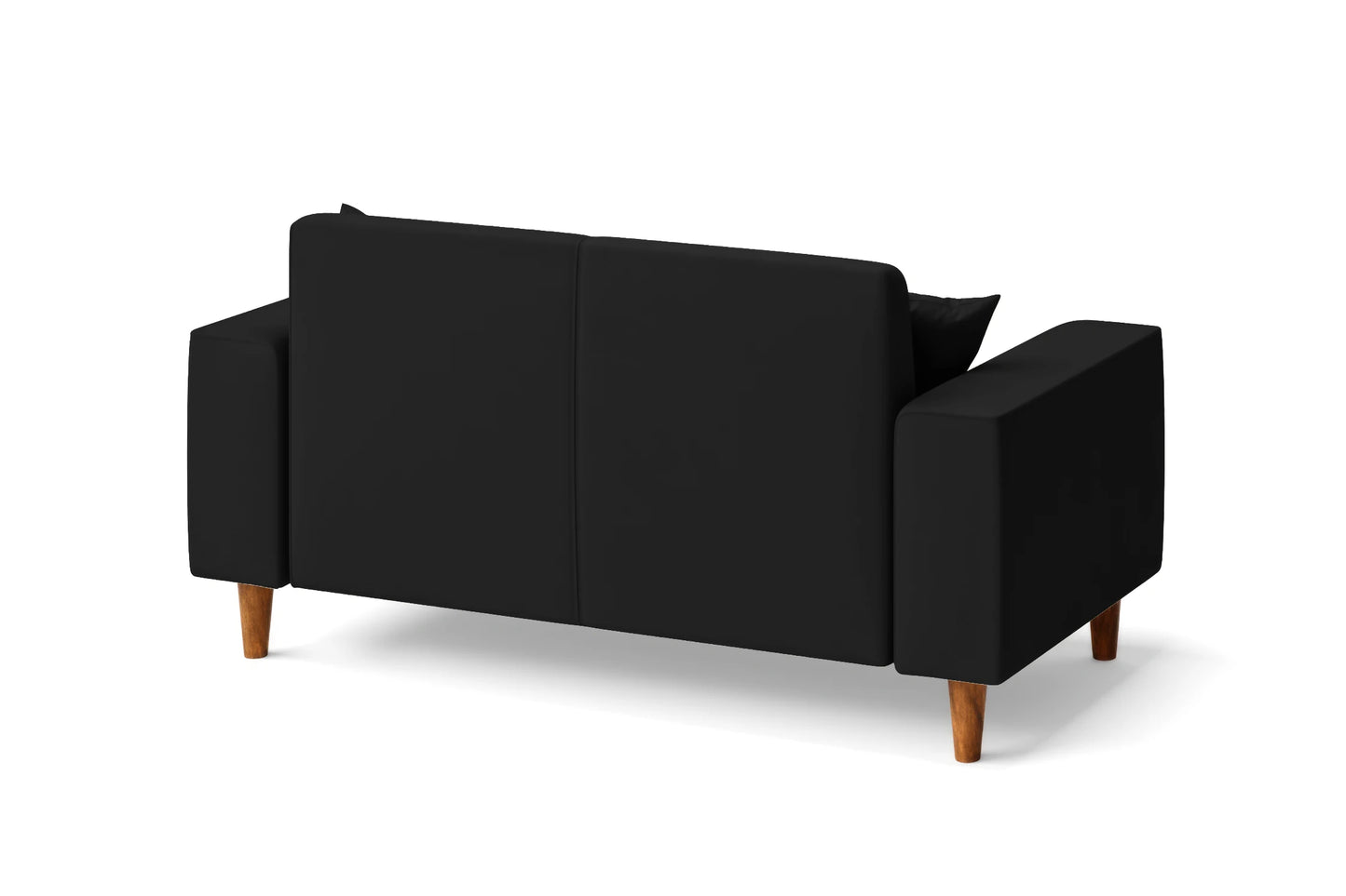 Campania 2 Seater Sofa Black Leather