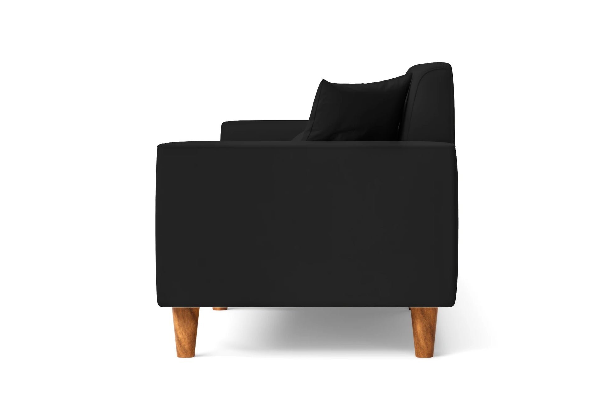 Campania 2 Seater Sofa Black Leather