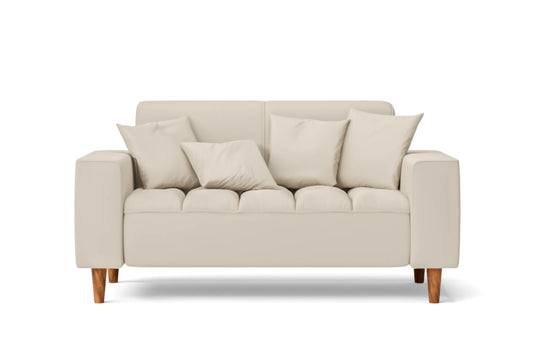 Campania 2 Seater Sofa Cream Leather