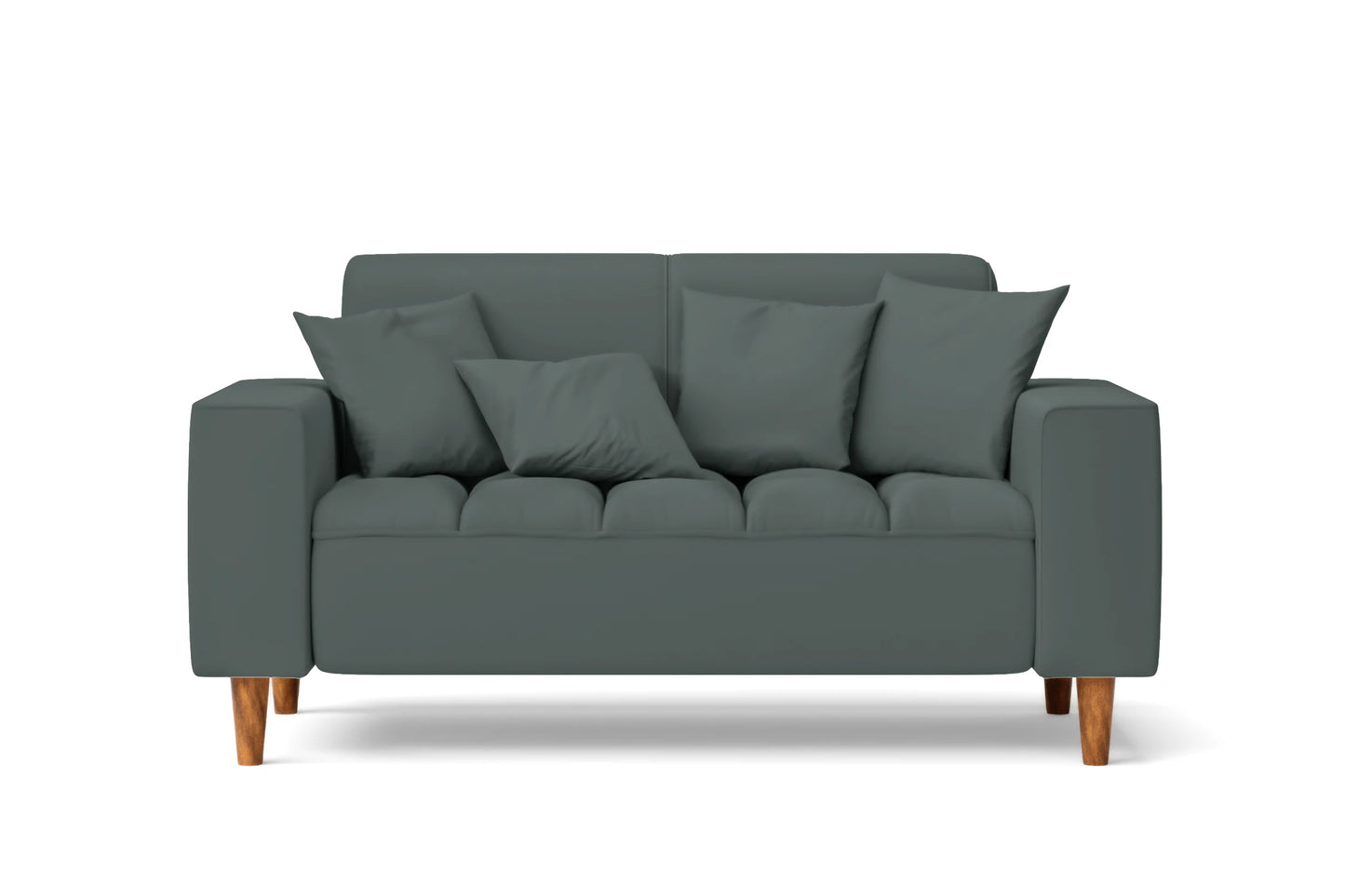 Campania 2 Seater Sofa Dusky Turquoise Leather