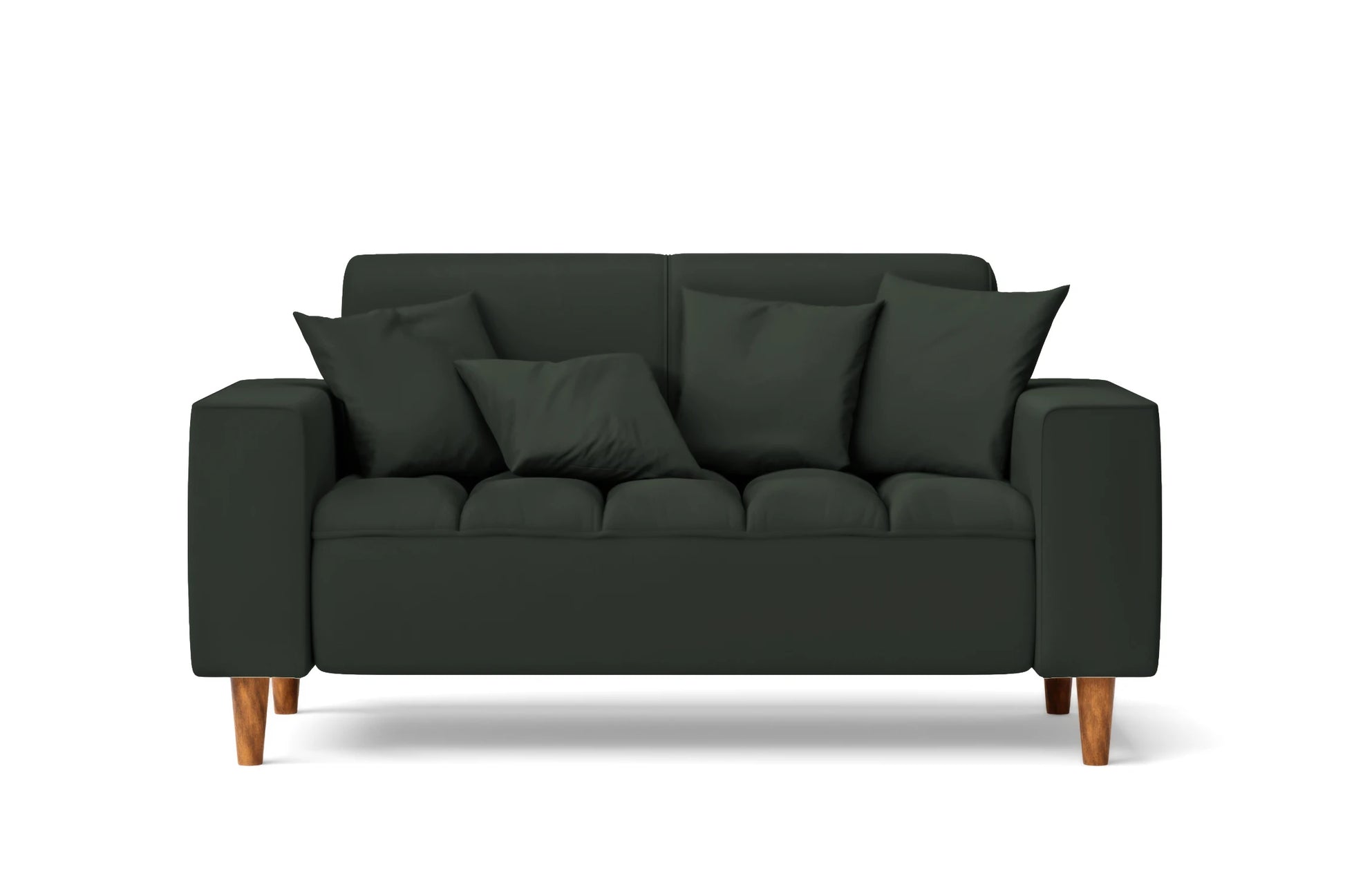 Campania 2 Seater Sofa Green Leather