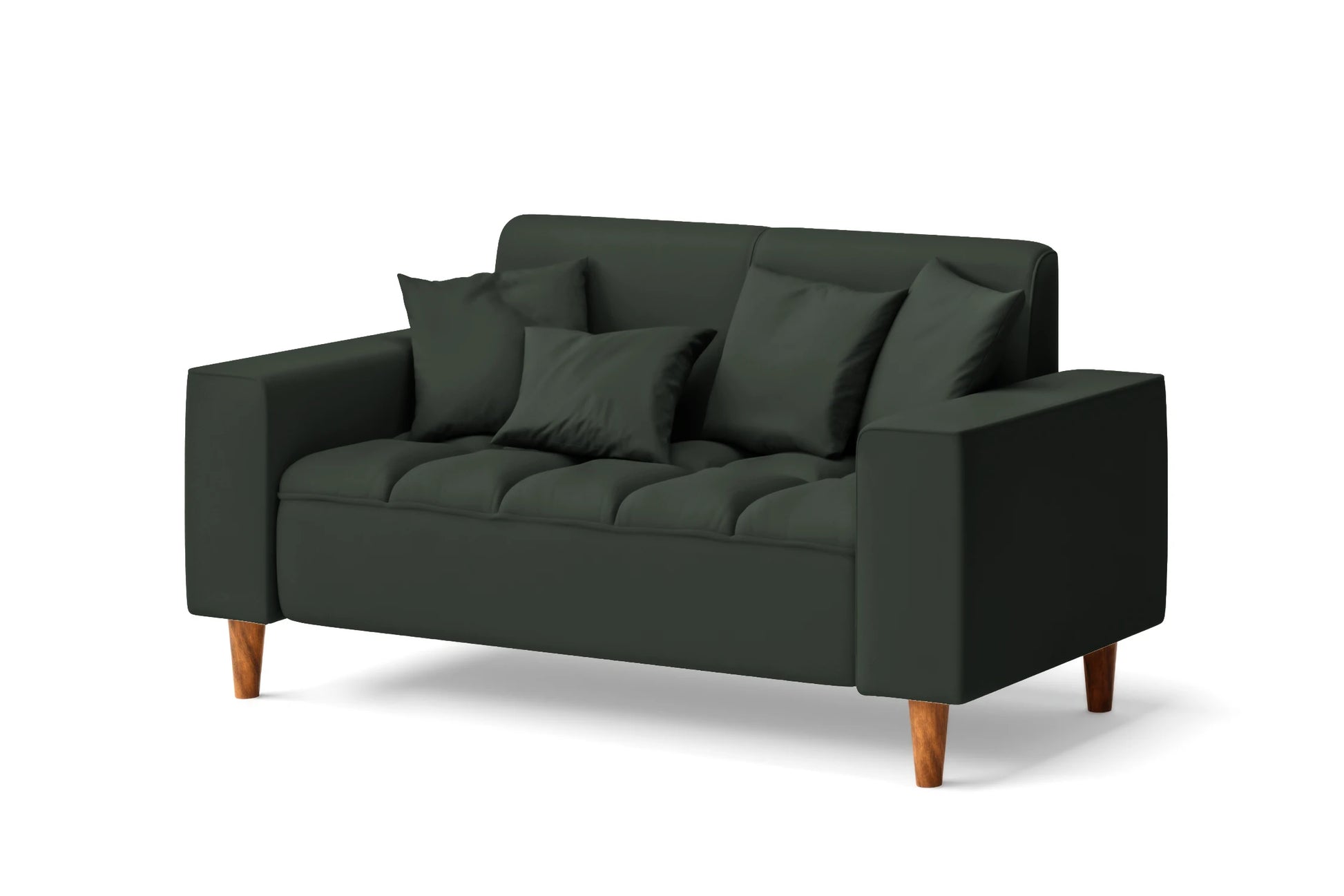 Campania 2 Seater Sofa Green Leather