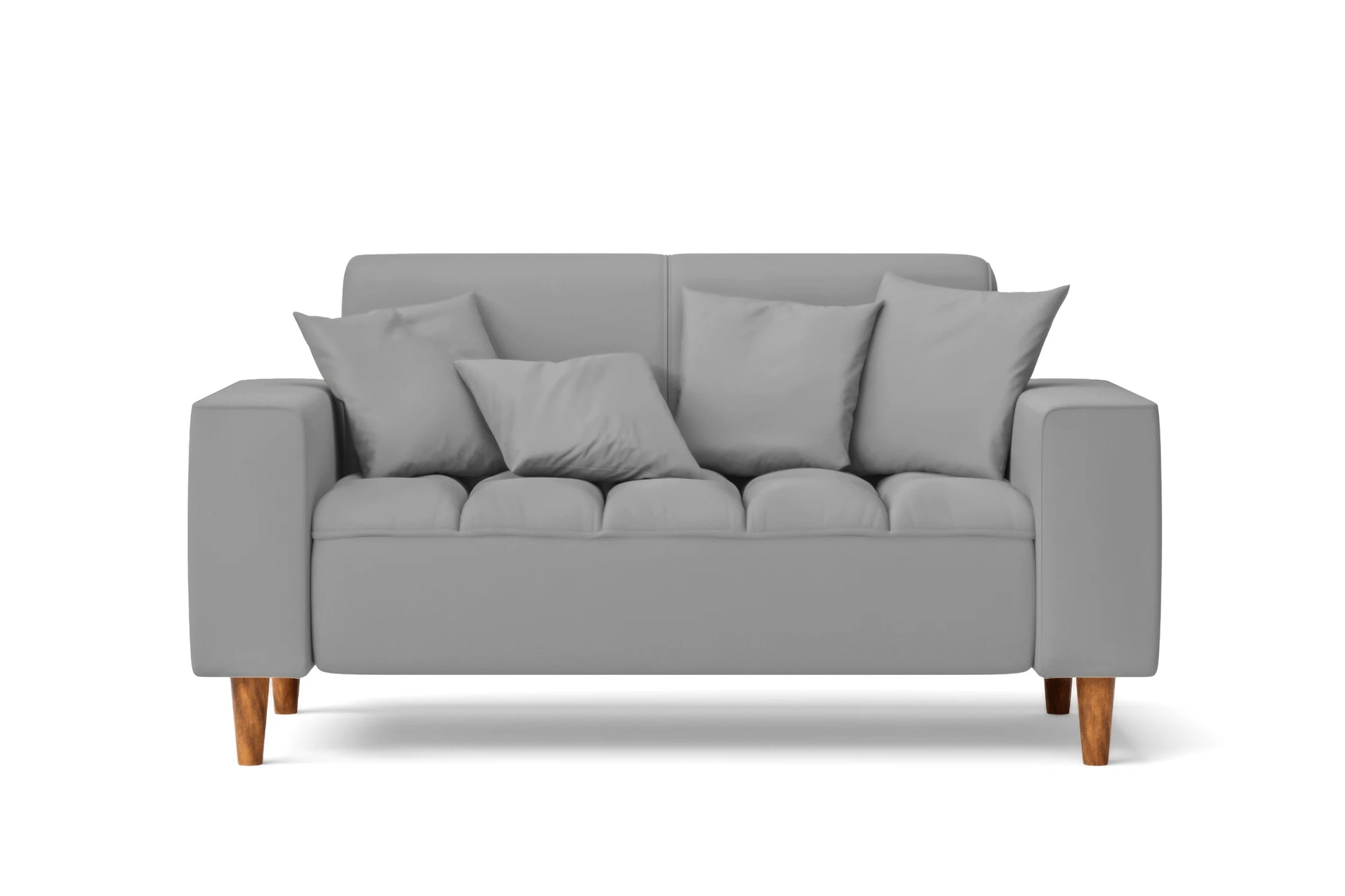 Campania 2 Seater Sofa Grey Leather