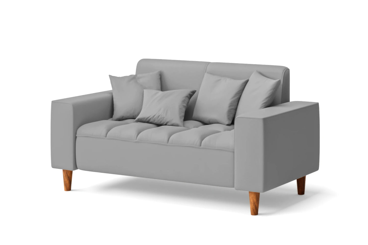 Campania 2 Seater Sofa Grey Leather