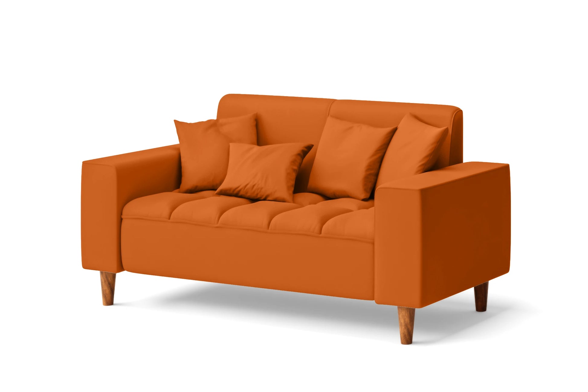 Campania 2 Seater Sofa Orange Leather