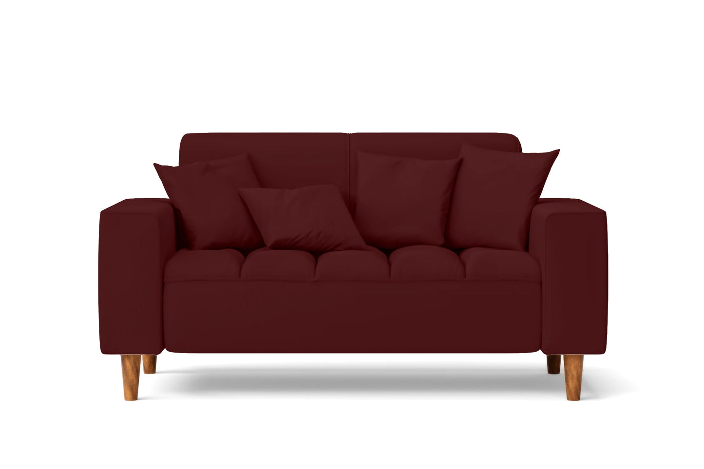 Campania 2 Seater Sofa Red Leather