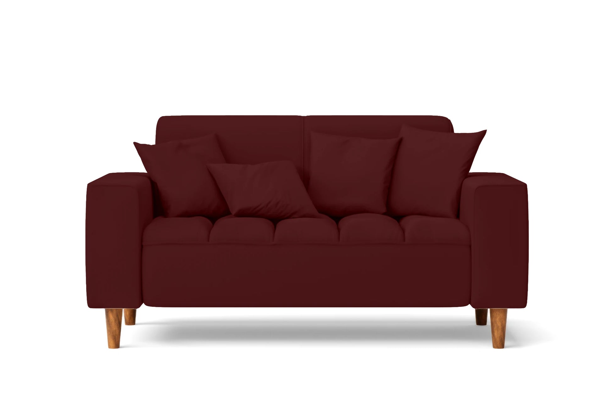 Campania 2 Seater Sofa Red Leather