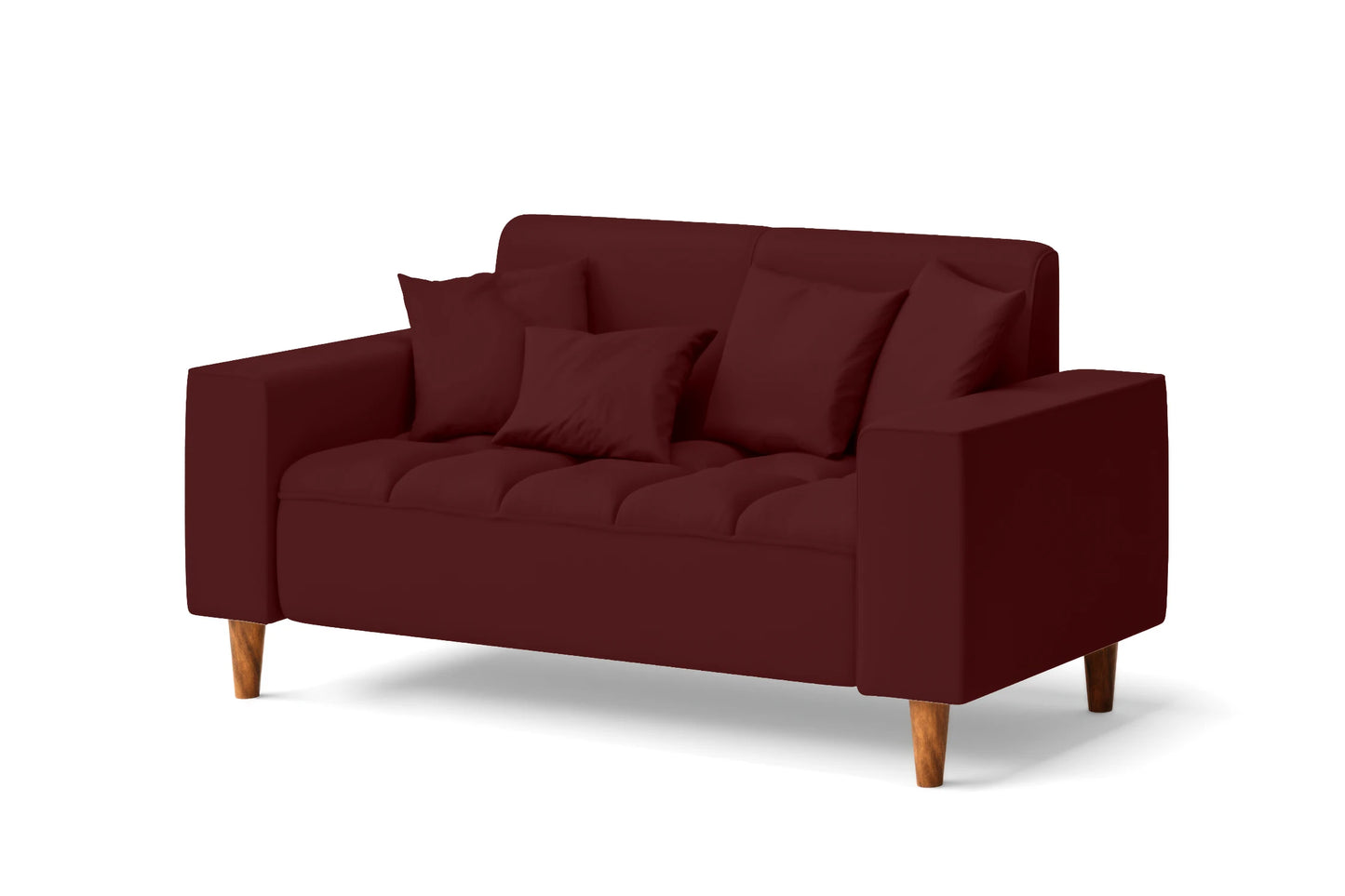 Campania 2 Seater Sofa Red Leather