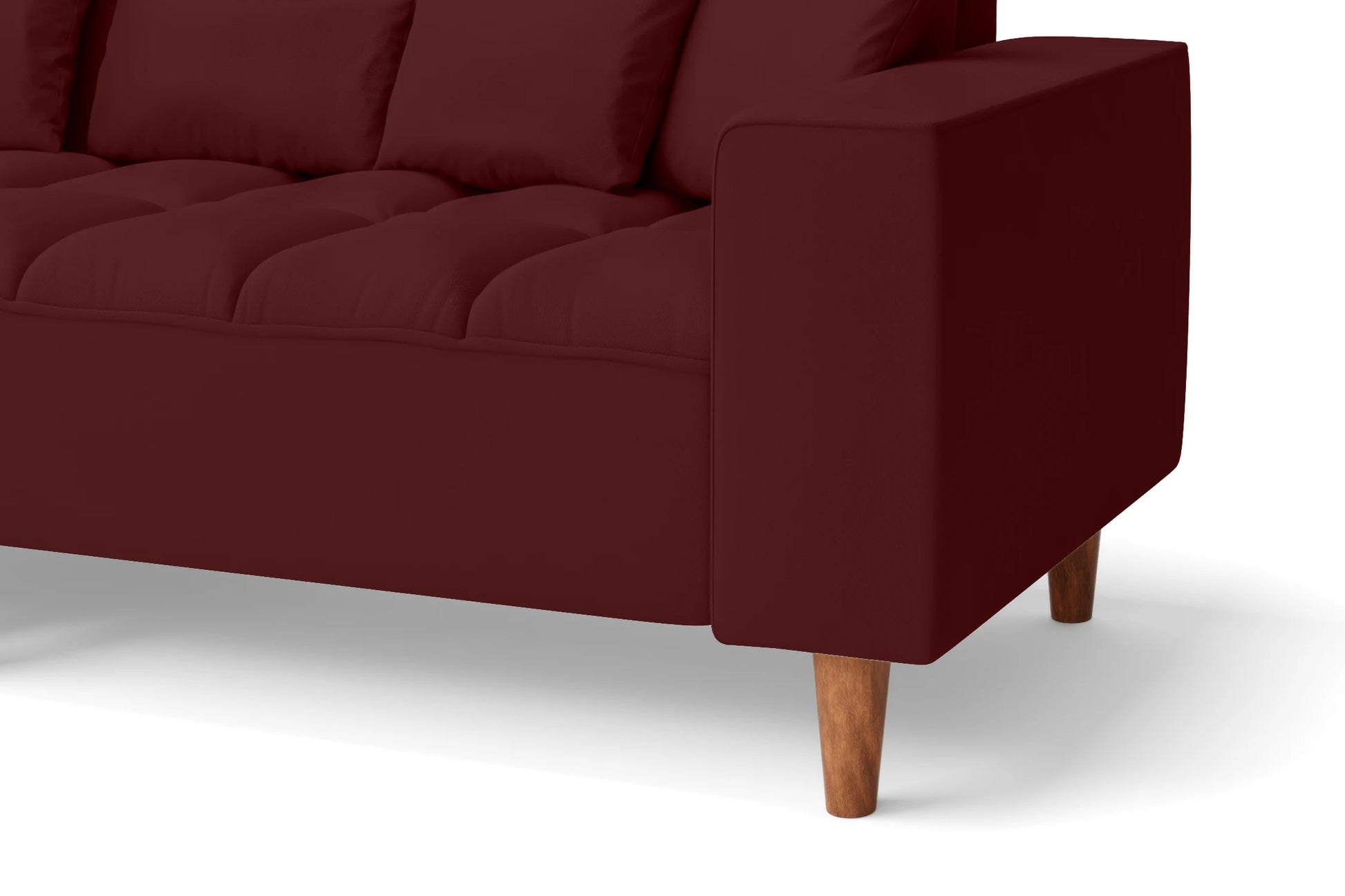 Campania 2 Seater Sofa Red Leather