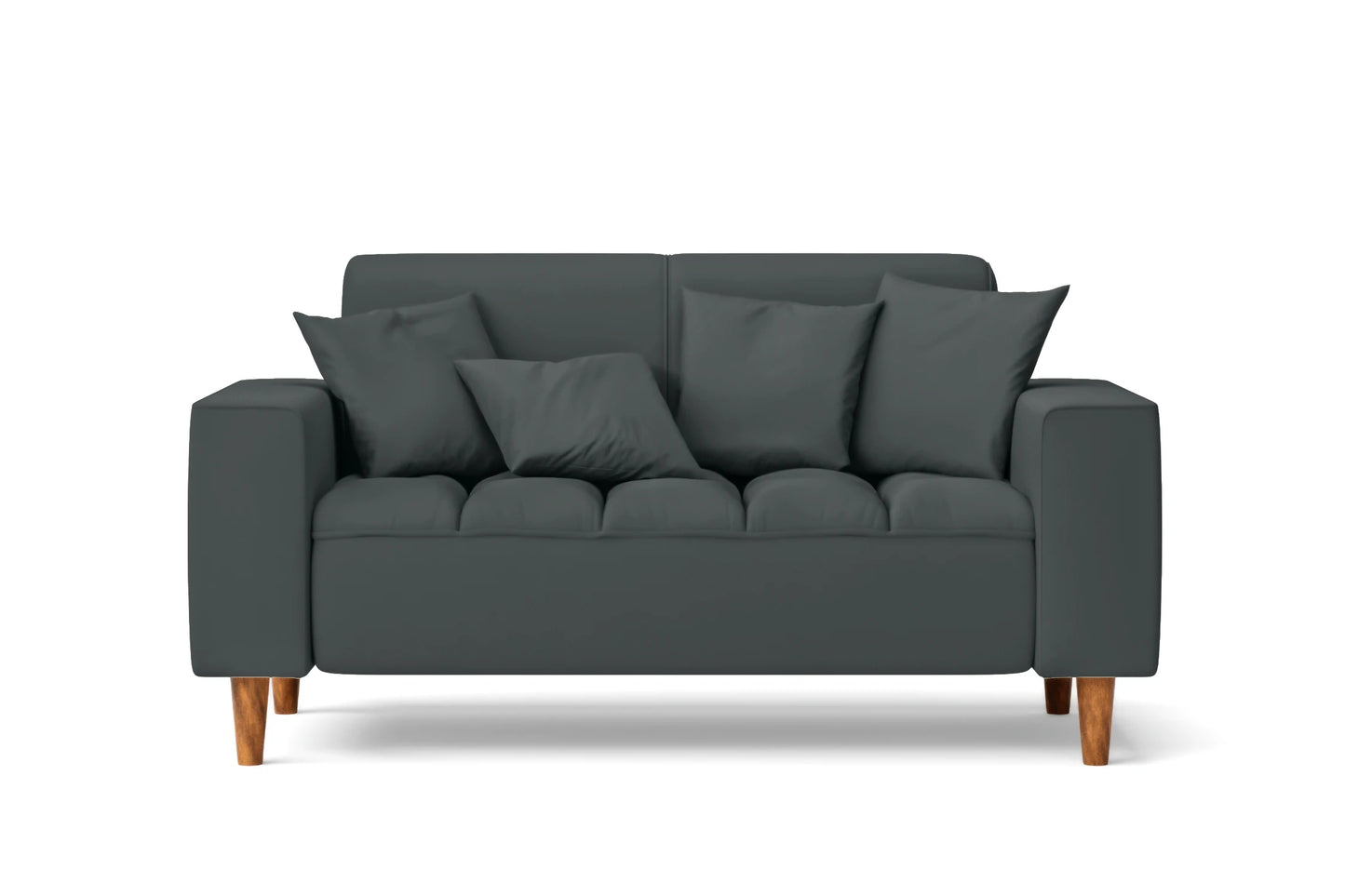 Campania 2 Seater Sofa Slate Leather