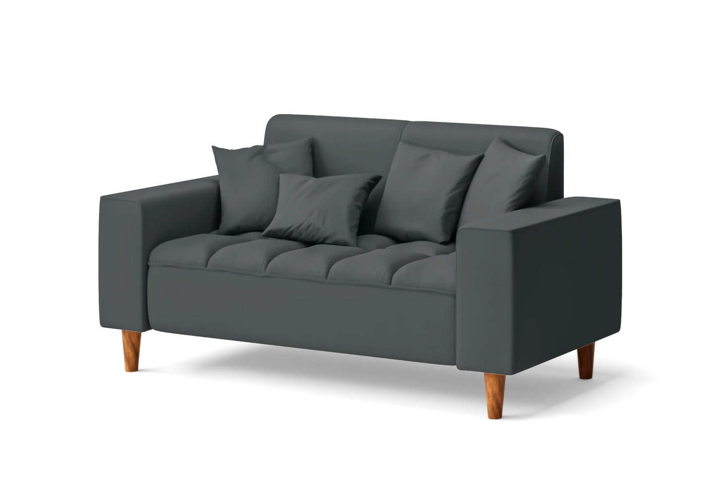 Campania 2 Seater Sofa Slate Leather