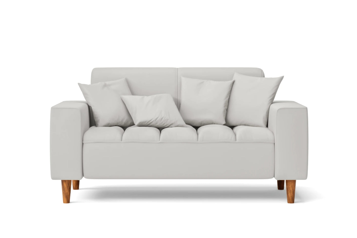 Campania 2 Seater Sofa White Leather