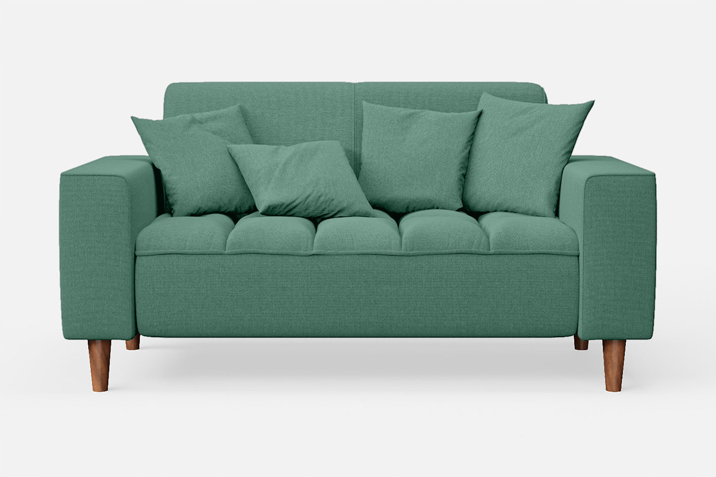 Campania 2 Seater Sofa Mint Green Linen Fabric