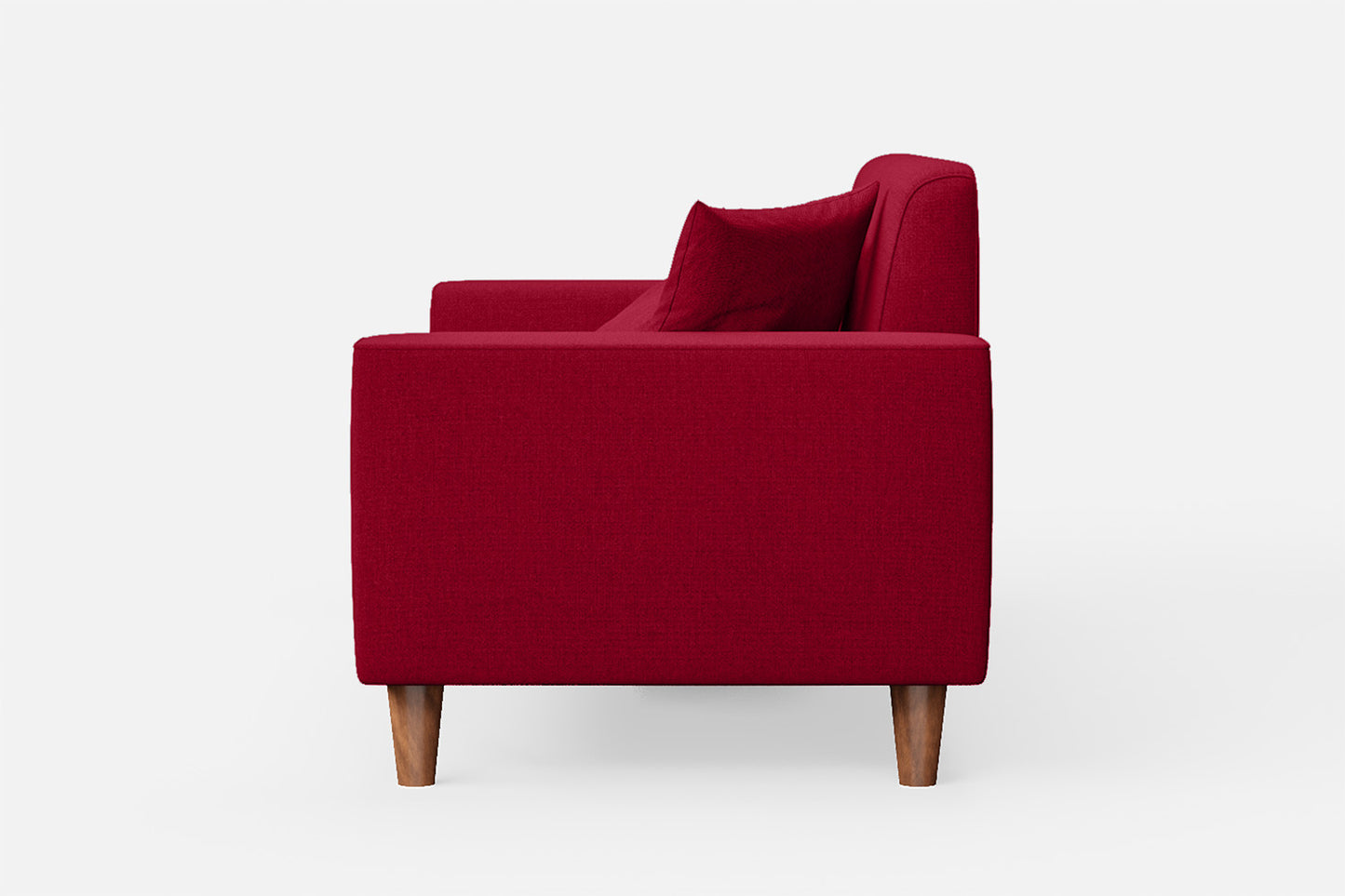 Campania 2 Seater Sofa Red Linen Fabric