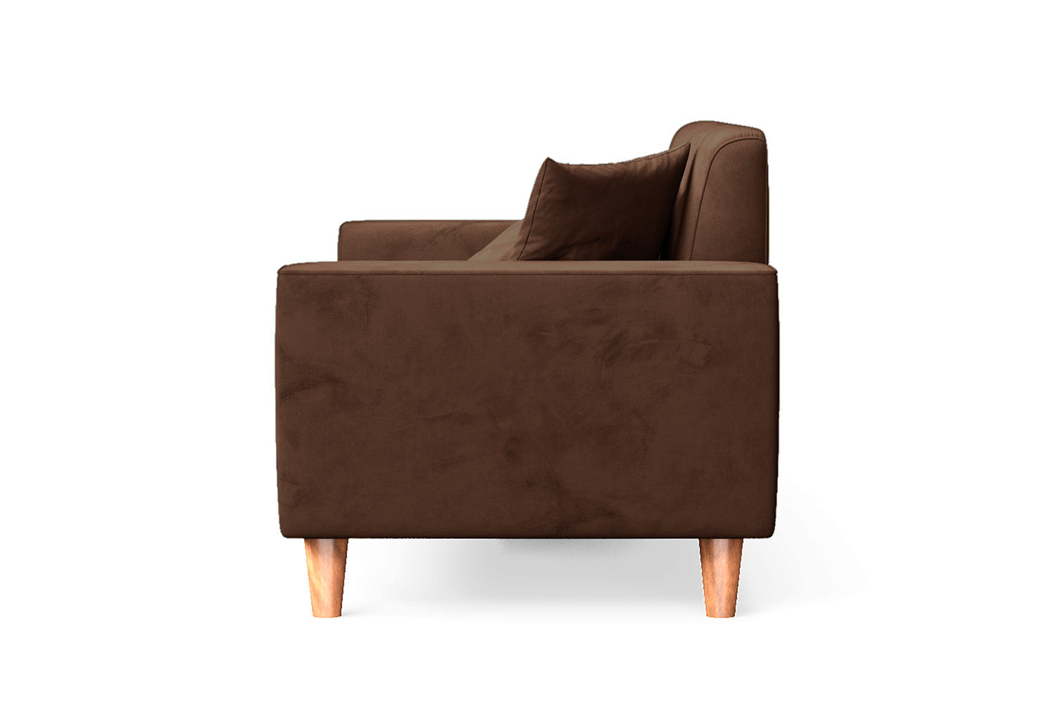 Campania 2 Seater Sofa Coffee Brown Velvet