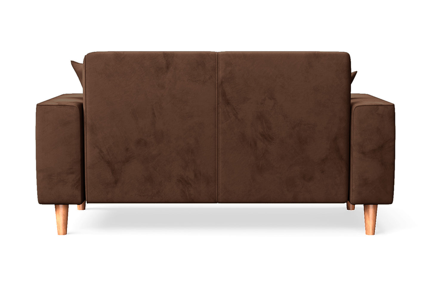 Campania 2 Seater Sofa Coffee Brown Velvet