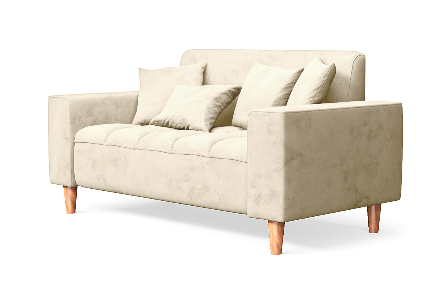 Campania 2 Seater Sofa Cream Velvet