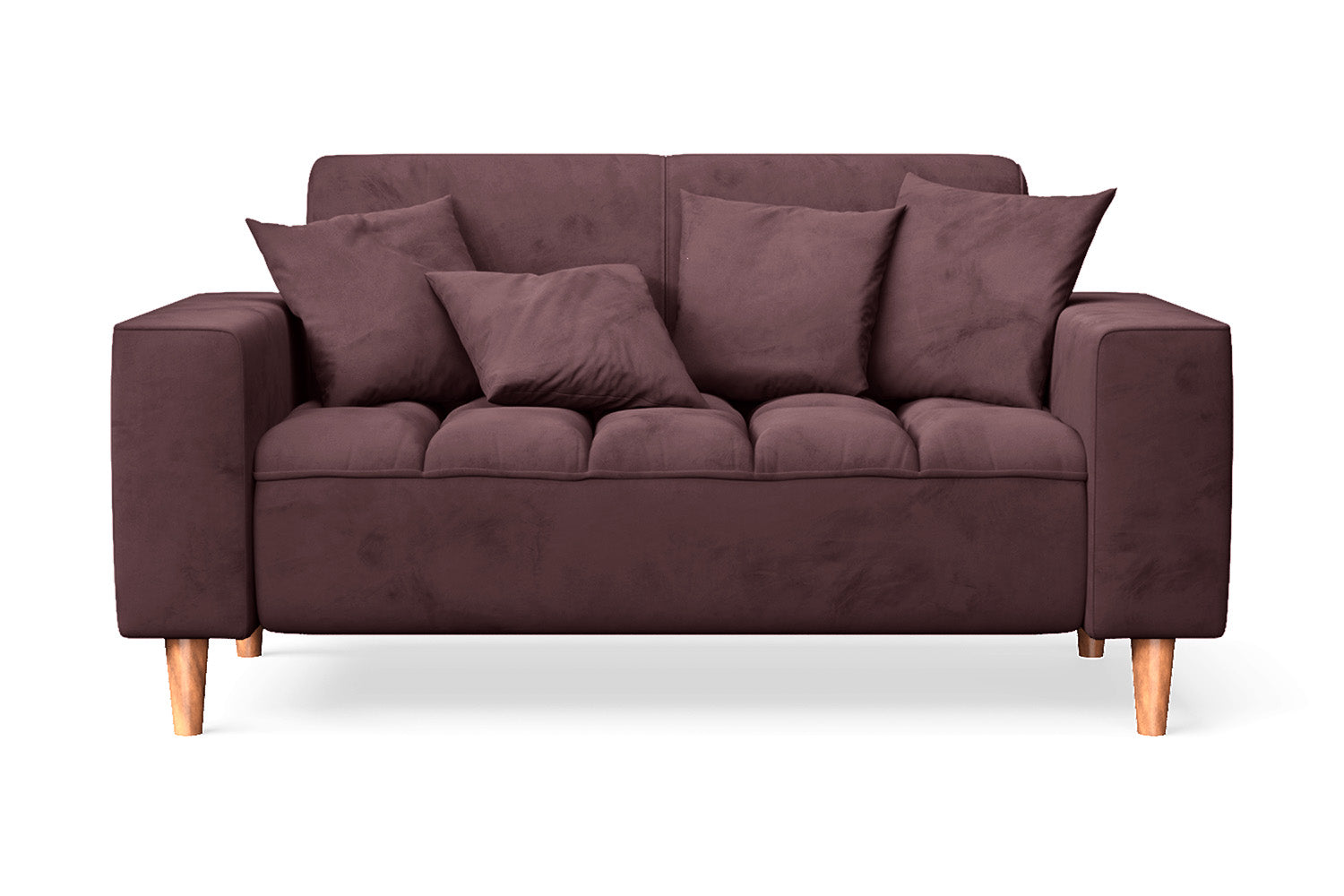 Campania 2 Seater Sofa Grape Velvet