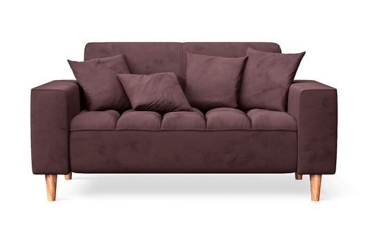 Campania 2 Seater Sofa Grape Velvet