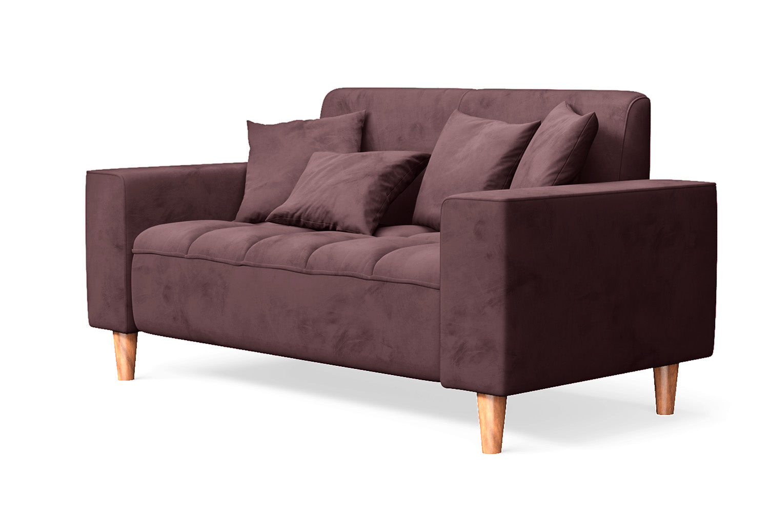 Campania 2 Seater Sofa Grape Velvet