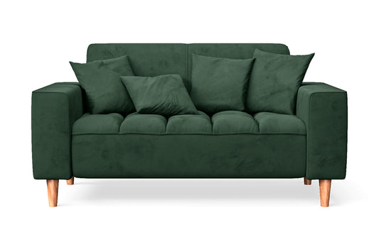 Campania 2 Seater Sofa Green Velvet