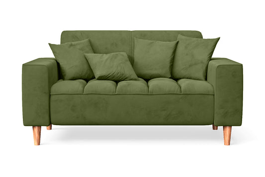 Campania 2 Seater Sofa Lime Velvet