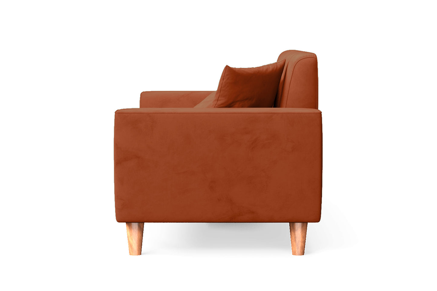 Campania 2 Seater Sofa Orange Velvet