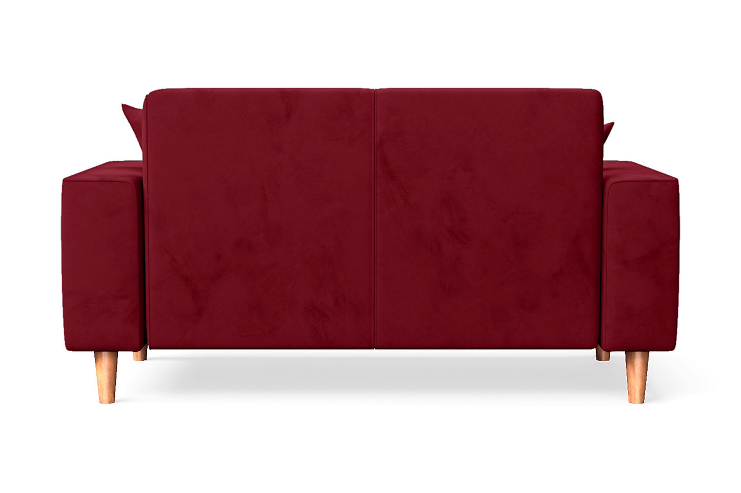 Campania 2 Seater Sofa Red Velvet