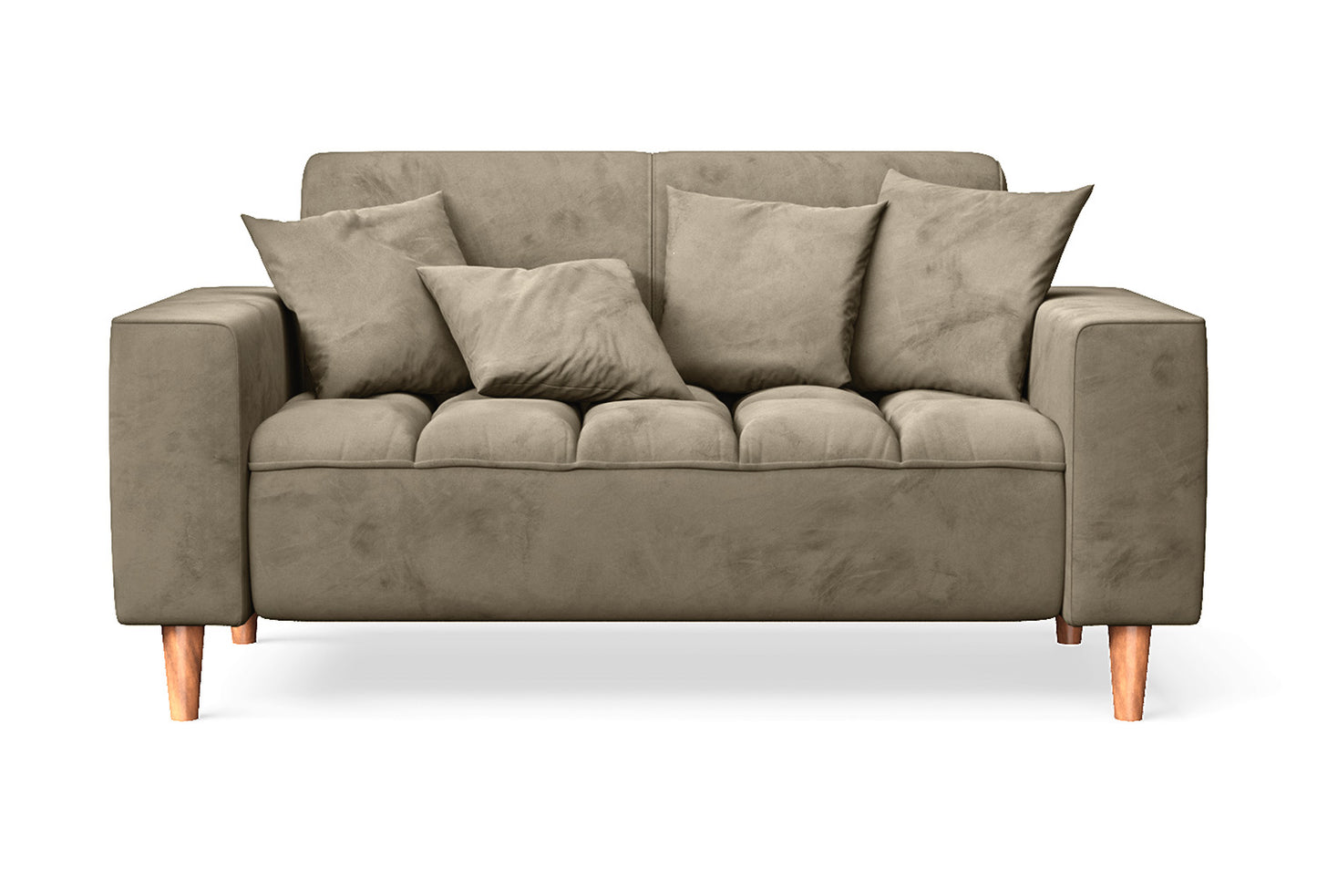 Campania 2 Seater Sofa Sand Velvet