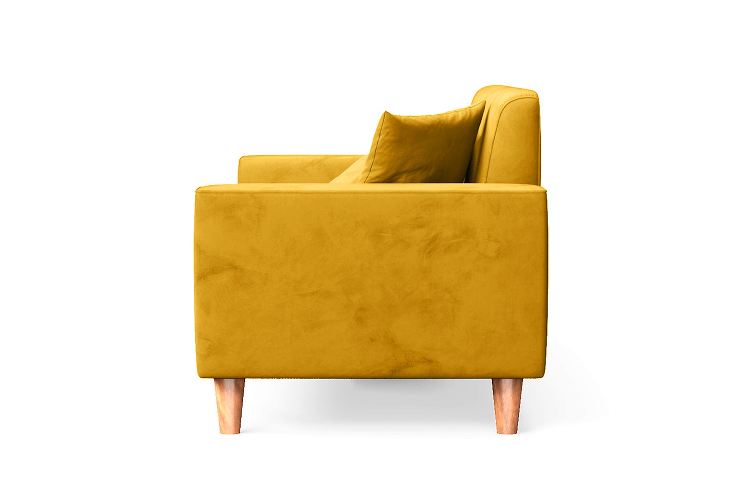 Campania 2 Seater Sofa Yellow Velvet