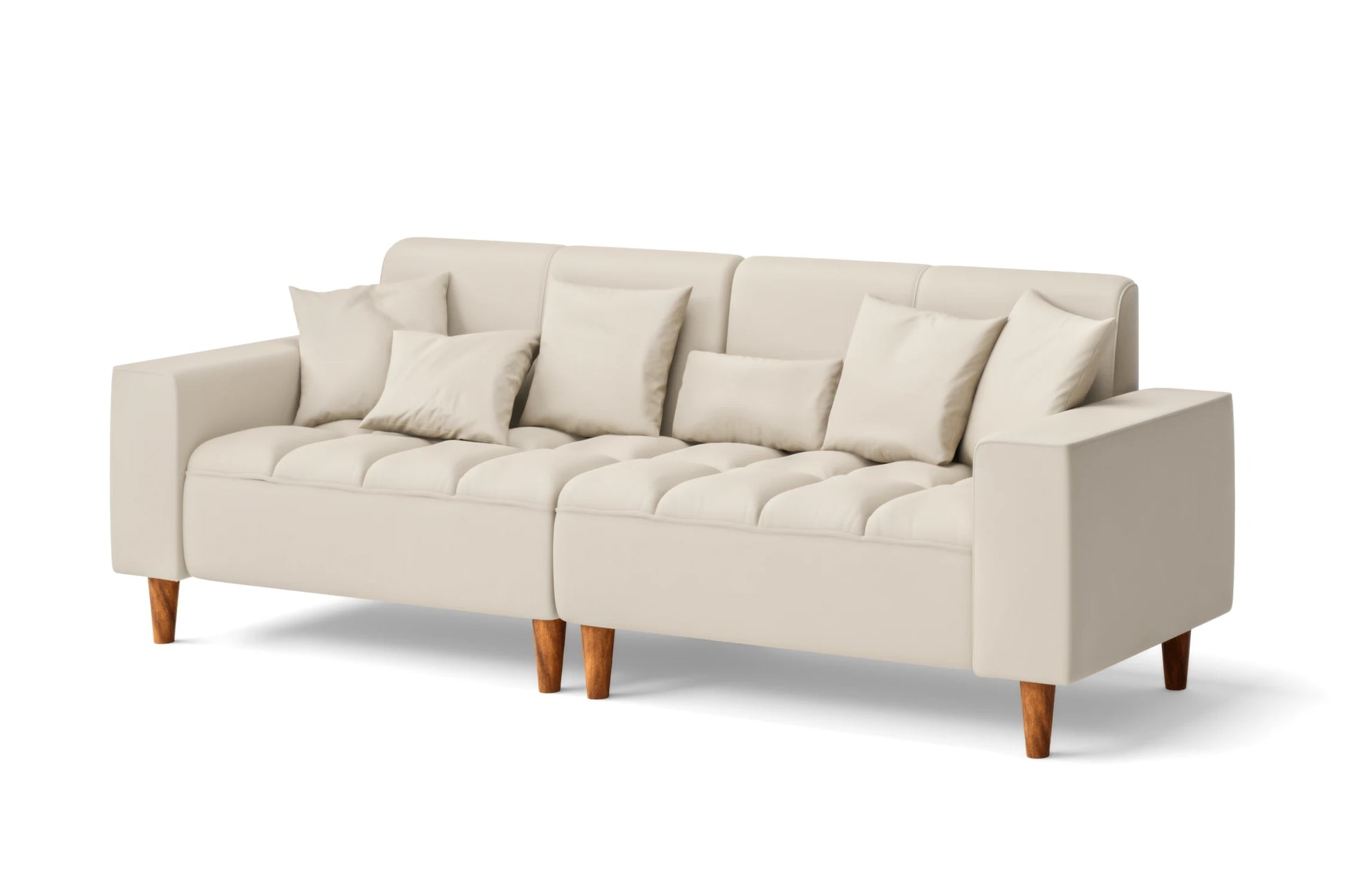 Campania 3 Seater Sofa Cream Leather