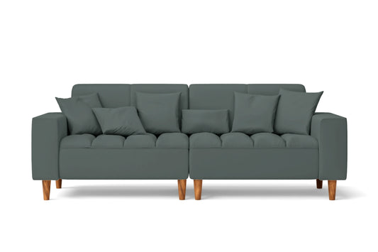 Campania 3 Seater Sofa Dusky Turquoise Leather