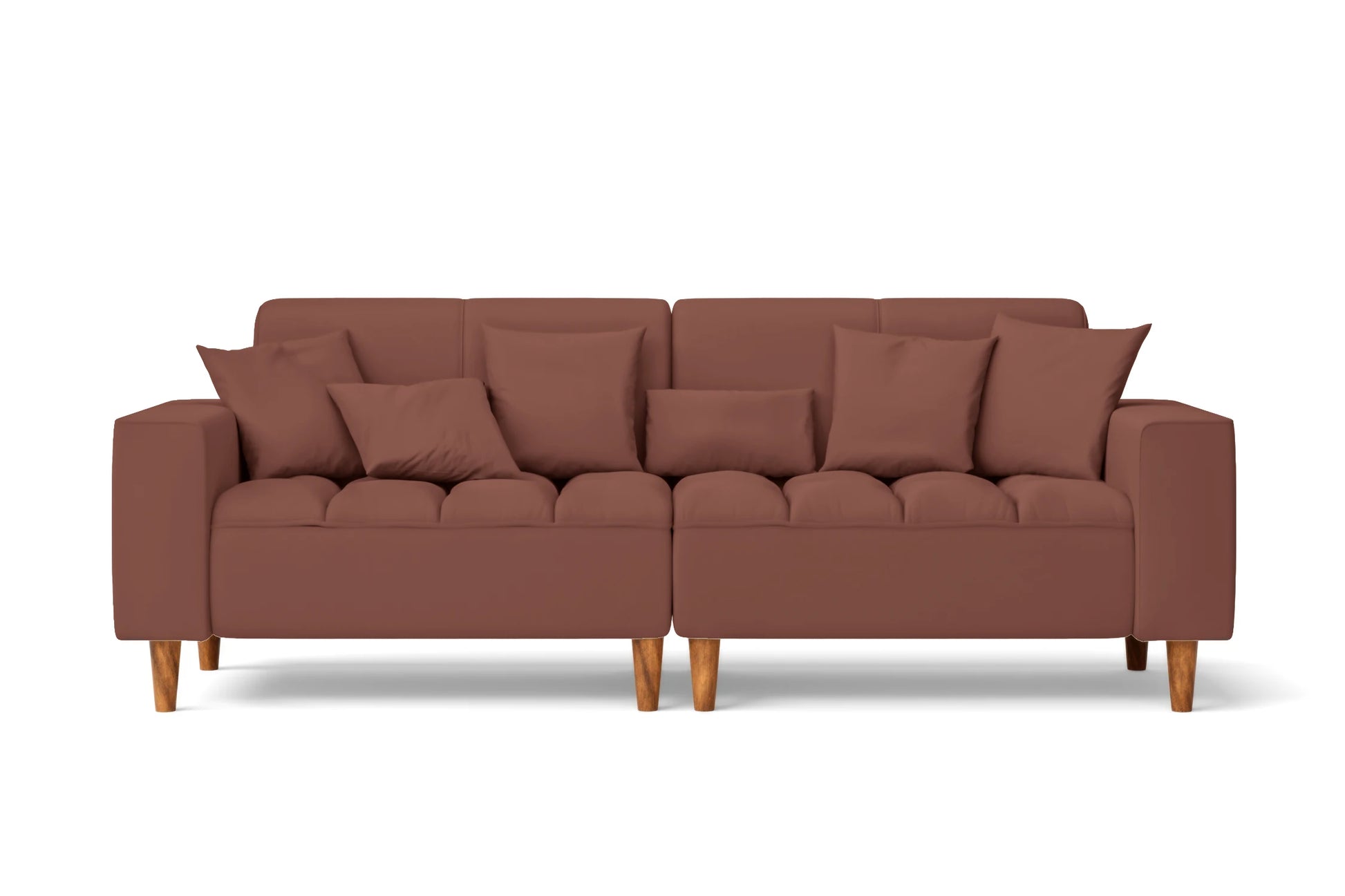 Campania 3 Seater Sofa Mauve Leather