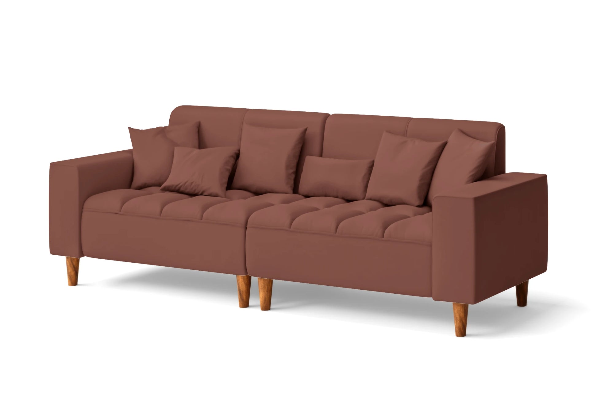 Campania 3 Seater Sofa Mauve Leather