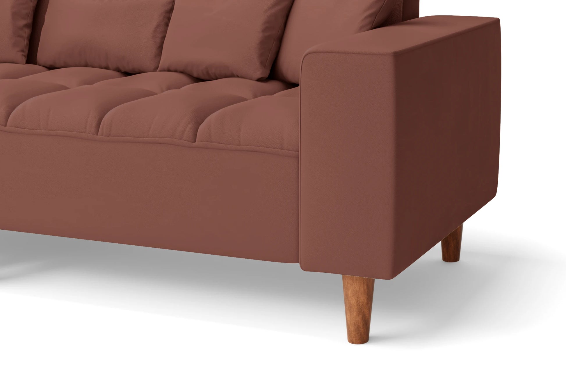 Campania 3 Seater Sofa Mauve Leather